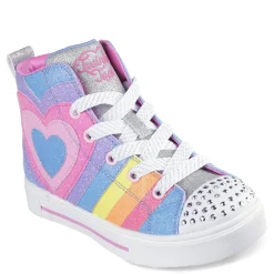 Girl's Skechers, Twinkle Toes: Twinkle Sparks - Heart Pop Sneaker - Little Kid