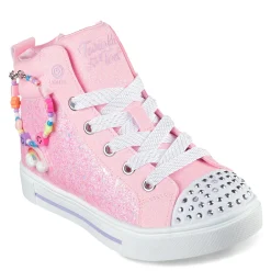 Girl's Skechers, Twinkle Toes: Twinkle Sparks - Charm Bestie High Top Sneaker - Little Kid