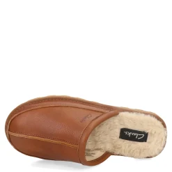 Men's Clarks, Leather Scuff Slipper