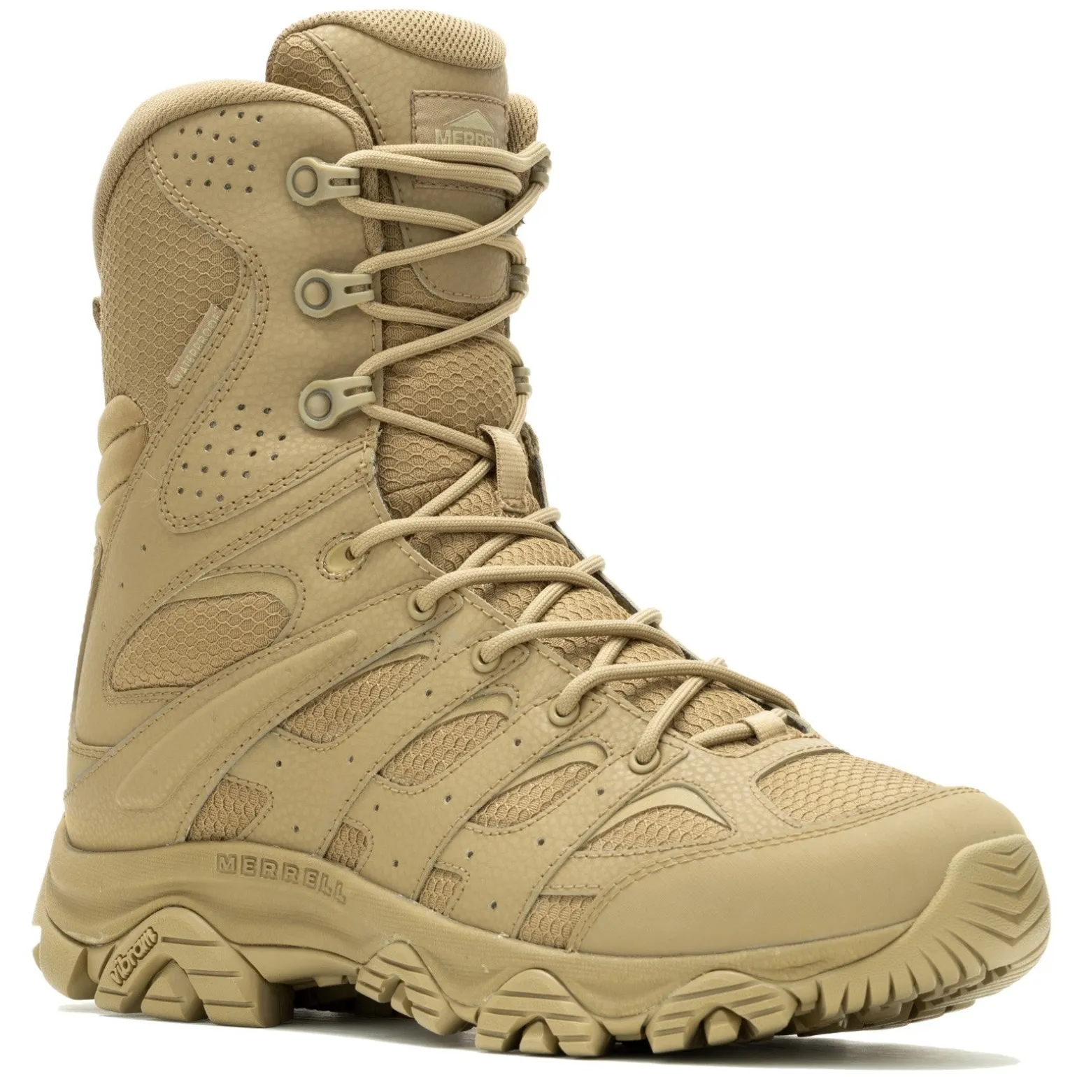 Men's Merrell, Moab 3 WP Tactical Zip 8in Work Boot - Wide Width