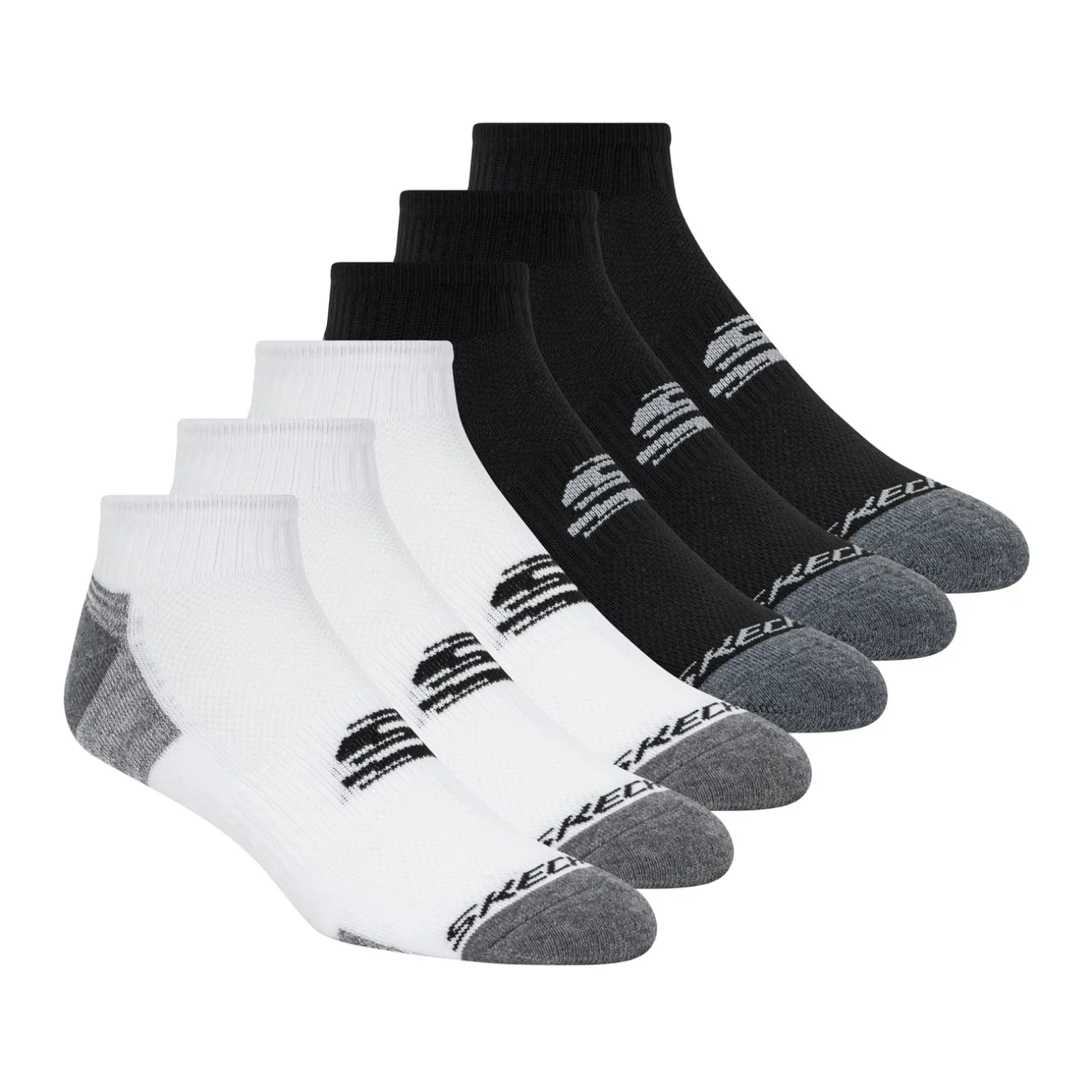 Men's Skechers, Quarter Socks - 6 Pair