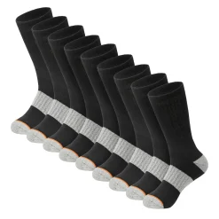 Men's Worksite, Crew Socks - 9 Pair