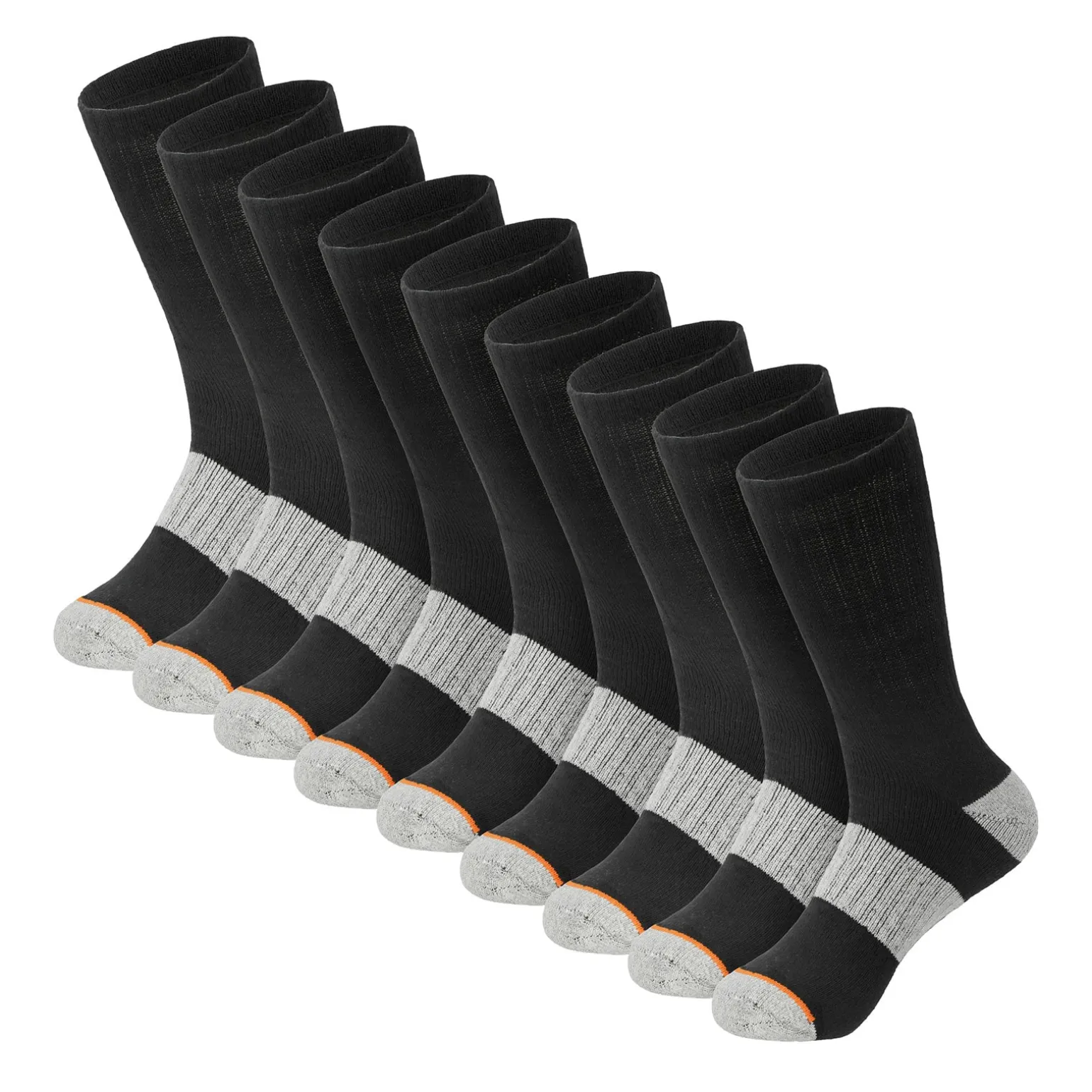Men's Worksite, Crew Socks - 9 Pair