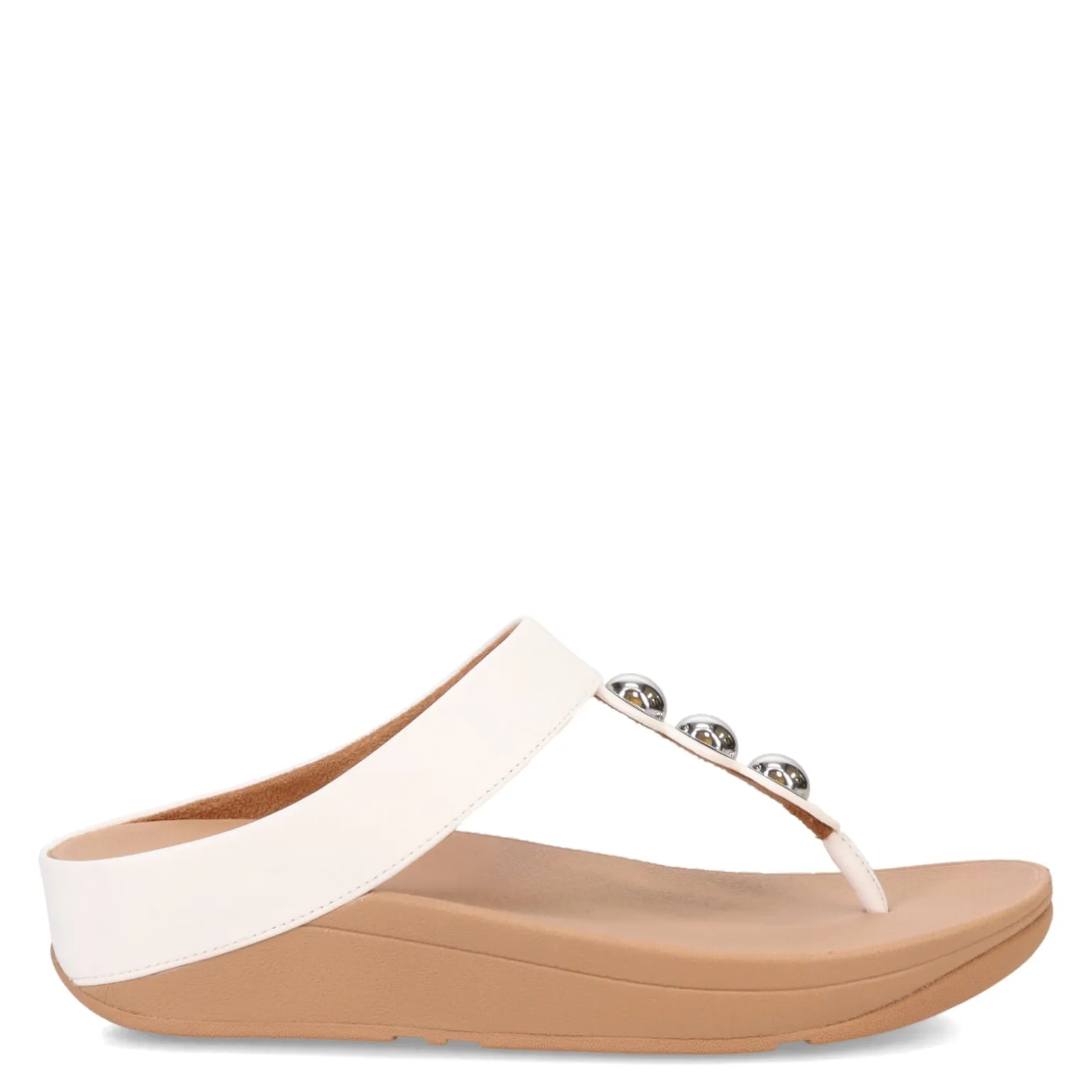 Women's FitFlop, Fino Mirror Dome Toe-Post Sandal