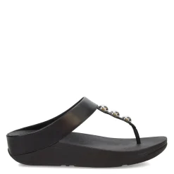 Women's FitFlop, Fino Mirror Dome Toe-Post Sandal