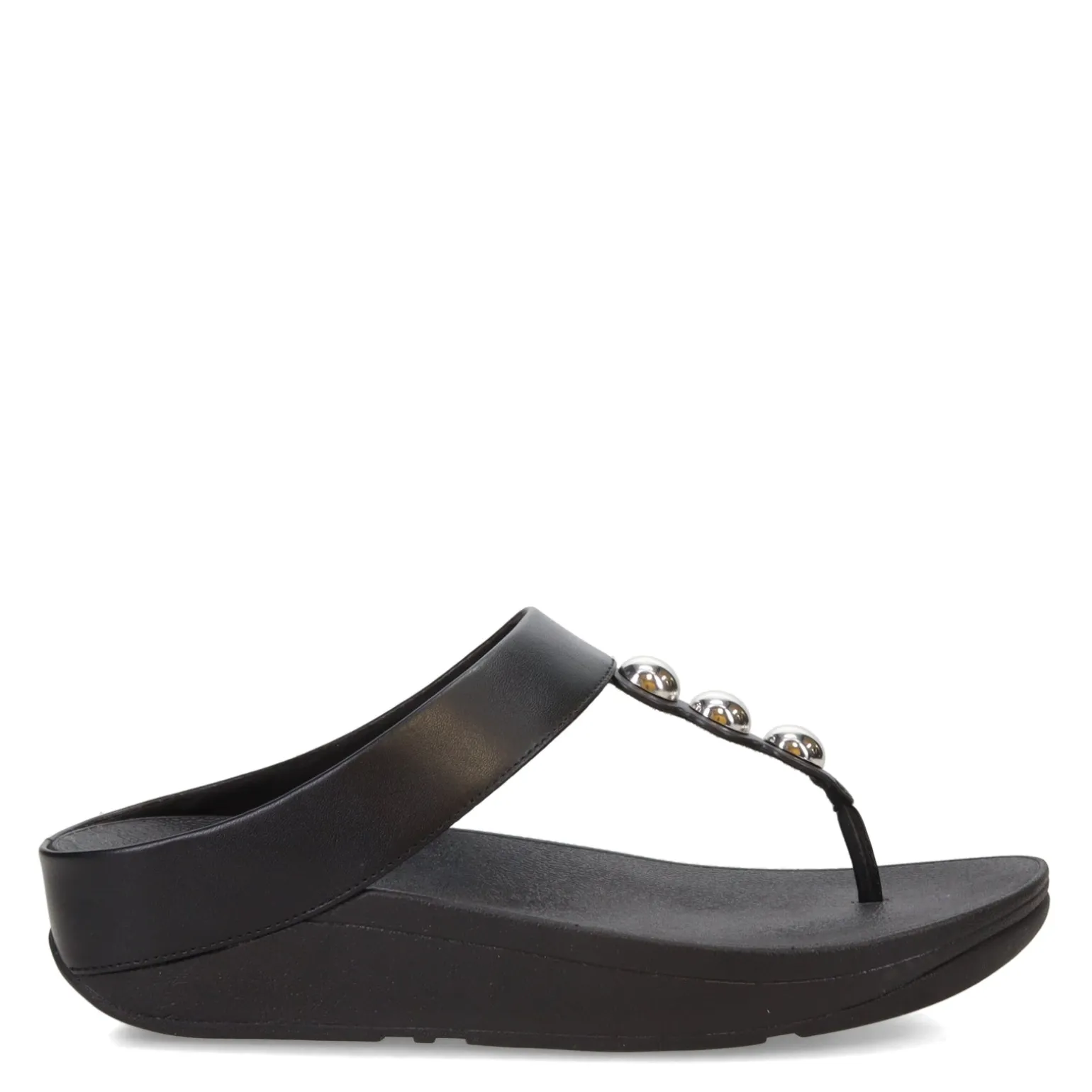 Women's FitFlop, Fino Mirror Dome Toe-Post Sandal