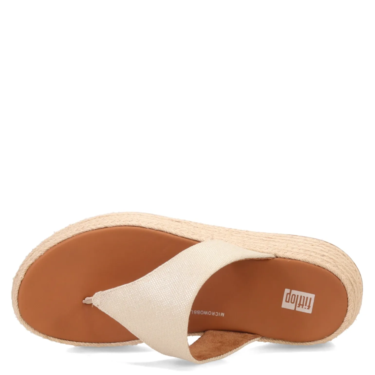 Women's FitFlop, F-Mode Espadrille Glitz Thong Sandal