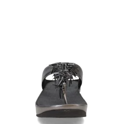 Women's FitFlop, Rumba Beaded Metallic Toe-Post Sandal