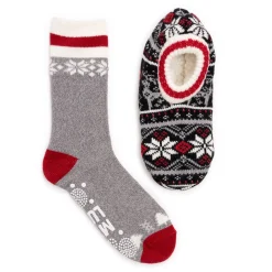 Women's Muk Luks, Ballerina Slipper and Sock Set