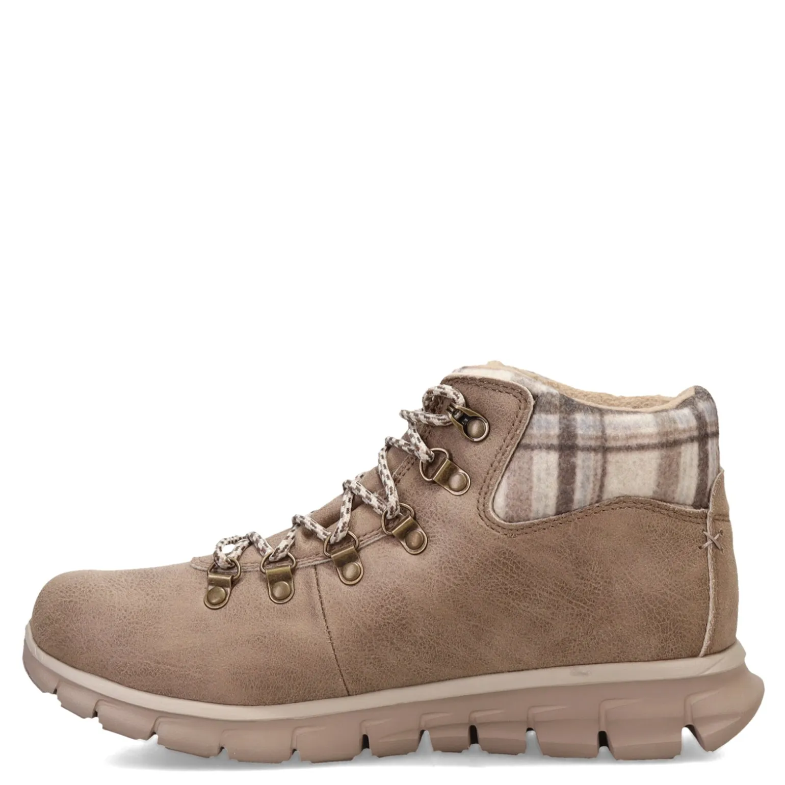 Women's Skechers, Synergy - Plaid Mood Boot